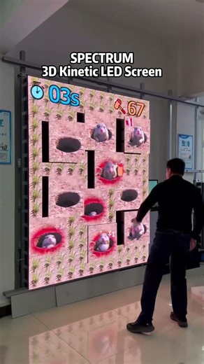 Interactive Kinetic LED Screen | Intelligent Mechanical LED Display Motion Control#innovation
