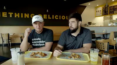 Grab your tray and get in line because the Lunch Lady will be here all October long. With sloppy joe mix, tater tots, and nacho cheese, this throwback reminds us of when we took AP Lunch (straight A's baby!). Check out the full interview in the comments! | Azzip Pizza