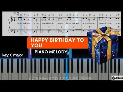 Happy Birthday To You: Key C Major | EASY Piano Tutorials