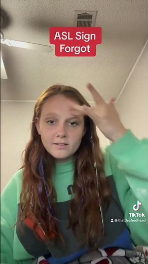 Learn How To Sign Forgot in ASL for Beginners | American Sign Language #shorts