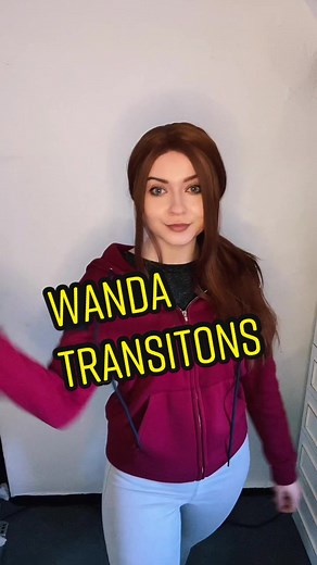 My fave marvel gurl #wanda #wandavision #multiverseofmadness #momwanda #elizabetholsen #wandacosplay #transition #scarletwitch #scarletwitchcosplay @marvel @disneyplus