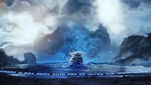 Baby Yoda / Grogu / Meditation / The Mandalorian - LiveWallpapers4Free.com