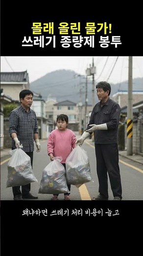 쓰레기 봉투 가격, 믿을 수 있나요?