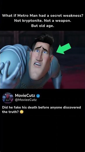 Was Metro Man Secretly Getting Weaker? 😳 #shorts #megamind #shortsfeed