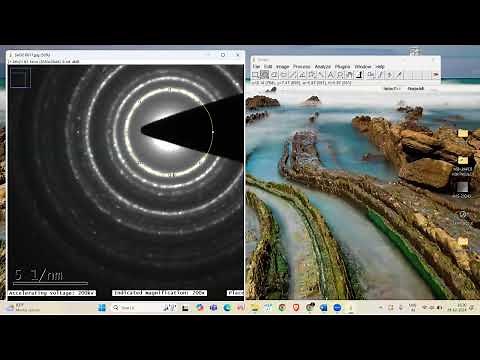 SAED Pattern analysis using IMAGE J software