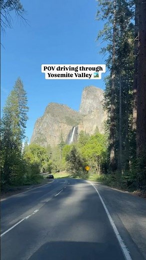 Scenic drive through Yosemite Valley 🏞️ #yosemite #yosemitenationalpark #scenicdrive #roadtrip