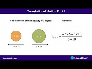 NCEA Physics Level 3 Mechanics: Translational Motion - Part 1