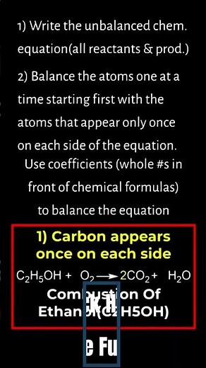 How You Balance A Chemical Equation
