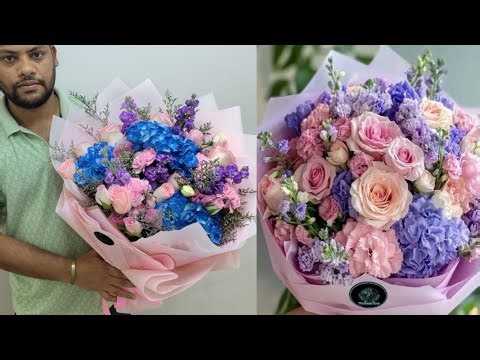 Bouquet making tutorial | bouquet making with natural flowers | DIY Bouquet Bliss | DIY Floristry