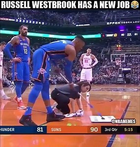 Russell Westbrook out here mopping the court! | NBA Memes