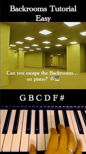 How to Play Backrooms Music on Piano 😱 #shorts
