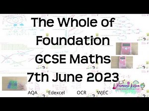 The Whole of Foundation GCSE Maths | Revision for exams and resits | Edexcel | AQA | OCR