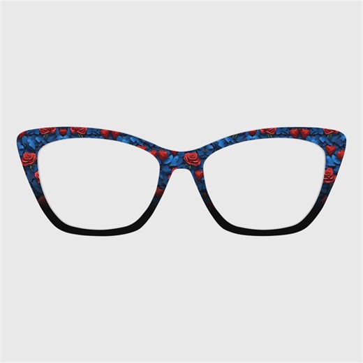 The Red Roses and Love Heart Magnetic Glasses Toppers – Compatible With Pair Eyewear Frames - Etsy