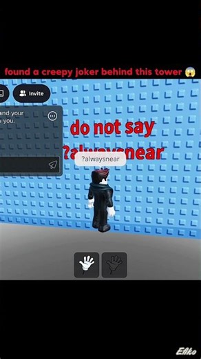 found a creepy joker behind giant slap tower 😱 #roblox #creepy #fyp