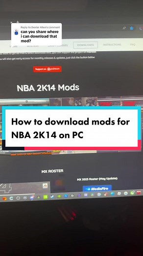 Replying to @Dexter Allen How to download mods for NBA 2K14 for PC. You NEED to have the game already before you do this. #fyp #nba2k14 #nba2k #2kcommunity #nba2ktiktok