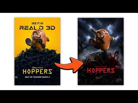 I Made Pixar Movie Posters HORROR
