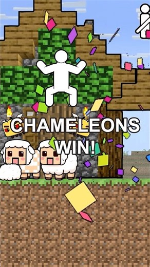 Hider Meccha Chameleon vs. Seeker Minecraft and Mathematics-The Internal Angles of Hexagon