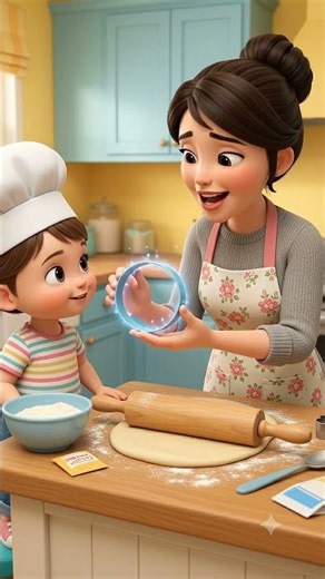 🍪 Learn Shapes with Mimi & Mom! ⭐🔵🔺 | Fun Baking Activity for Toddlers & Preschoolers