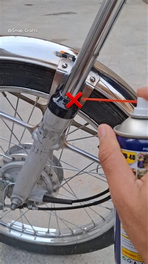 With this trick, guarantee the life of your bicycle shock absorbers up to 100 years #diy