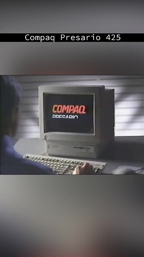 The Compaq Presario 425 was a popular All-In-One 486SX-based Computer #presario #compaq #august1993 #allinone #computer #modem #retrotech #techgeek