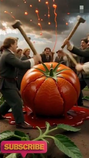 Giant Vegetables Fight Back! People vs Massive Food - Explosive Surprises!