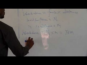 Basic Science Revision for JSS3 on Energy, Work and Force
