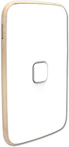 Clipsal Iconic Essence 1 Gang Skin Artic White | E3041C-AW