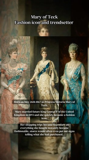 #mary #teck #queenmary #fashionhistory #trendsetter #britishhistory #historyreels #historyshorts #og