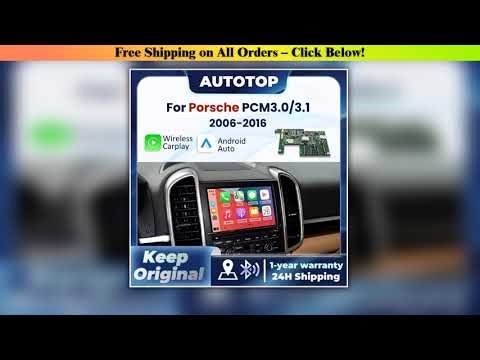 Wireless CarPlay Android Auto For Porsche Boxster 911 Macan Cayman Cayenne Panamera PCM 3.0 PCM