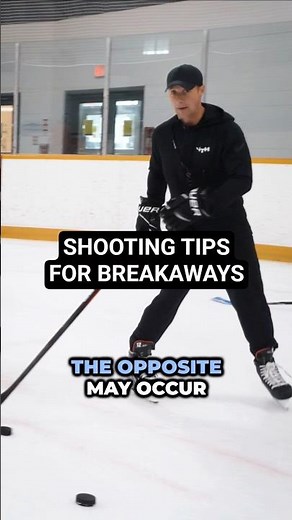 SHOOTING TIPS FOR BREAKAWAYS #hockeycoaching #hockeytraining