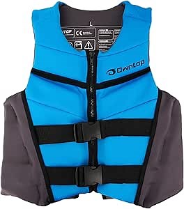 Owntop Swim Vest Youth Kids | Lightweight & Quick-Dry | Adjustable Buckles & Zipper | Kayak, Swimming Training, Boating - Watersports | Fit for 50-125 lbs