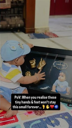 They won’t be this small again🥹| Baby Hand & Feet Casting | A Lifetime Memory Captured 🤍#ytshorts