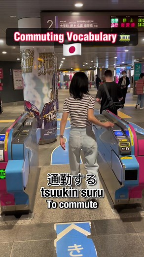 Japanese Train Commute: Charging, Touching, Riding, and Transferring