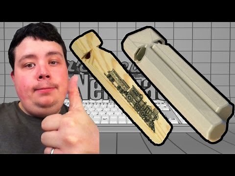 Printing a working Train Whistle from Thingaverse on Ultimaker 3D printer - Time Lapse w/ commentary