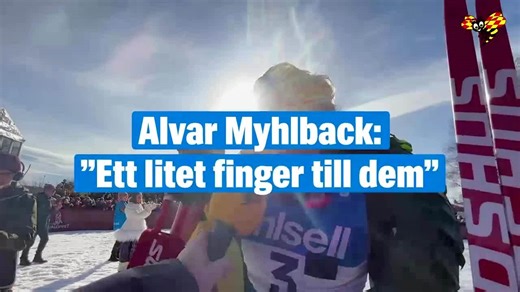 Alvar Myhlback slår tillbaka: ”Ett litet finger till dem”