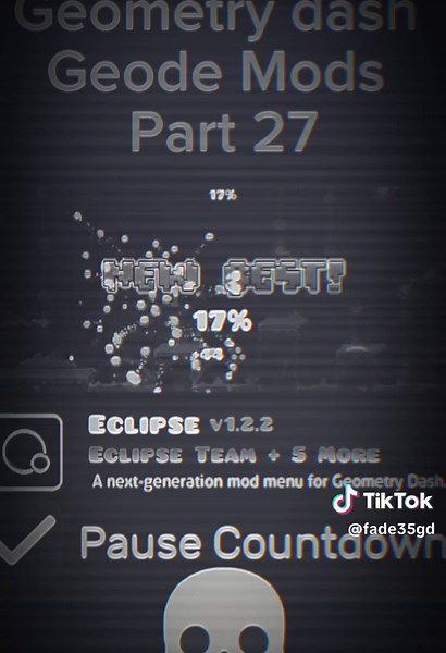 GD Geode Mods Pt.27 #geometrydash #gd #fyp #geode #mods #series #part #cheat #hacks #popular #trending #viral #tiktok #video #capcut #edit #skull