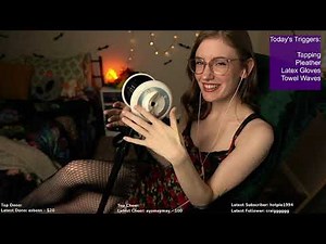 [Live ASMR] Latex Gloves, Towel Waves, Plastic Leather, Tapping, & More!
