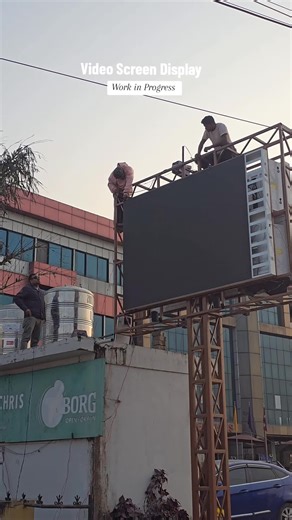 Outdoor Video Screen #videoscreen #videodisplay #ledscreen #BrightLED #fyp