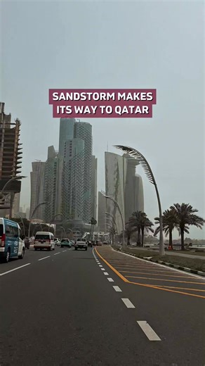 A sandstorm has swept across Qatar today, causing low visibility and raising health concerns. #SandStorm #Doha #Qatar #QatarLiving | Qatar Living