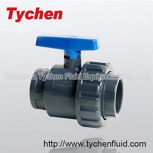 [Hot Item] Manual Operation Trun Union, Female Thread Connection PVC Ball Valve with Handle