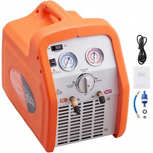 VEVOR Portable 1 HP Refrigerant Recovery Machine AC 120V 60Hz for Vapor Liquid Refrigerant with Self-cleaning Overcurrent Protection