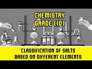 15.Classification Of Salts Based On Different Elements | Types Of Salts | Chemistry Grade 10
