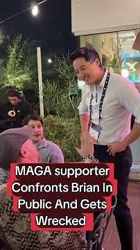 MAGA Supporter Confronts Brian In Public And Gets WRECKED #politics #maga #donaldtrump
