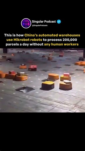 China’s Robot Warehouse Works 24/7 😳 No Humans Needed