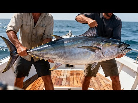 Yellowfin Tuna Fillet Preparation from Start to Finish 🌊🐟