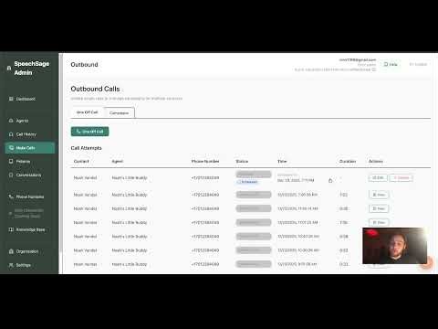 How to Create a One-Off Outbound Call on SpeechSage
