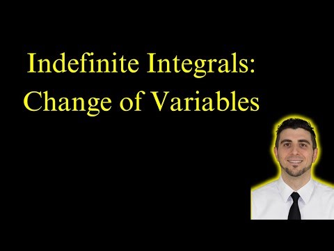 How to Use Change of Variables for Indefinite Integrals | U Substitution