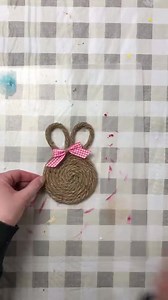 7.1K views · 550 reactions | This craft is too simple & too sweet! You definitely need to craft yourself up some bunny coffee cup coasters. Say that 3 times fast! 藍 #gnomeandbackyard #dollartreefinds #dollartreediy #dollartreecrafts #dollartree #easterdecor #easter | Gnome & Backyard | Facebook