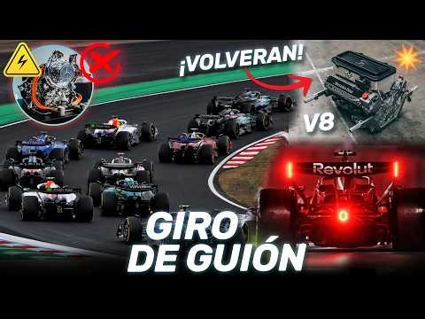 ¡¡GIRO de GUION!! La F1 ABANDONARÍA la ELECTRIFICACION para VOLVER a los V8