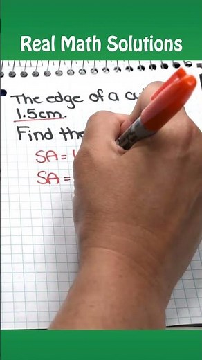 Summer School - How to find the Surface Area of a Cube